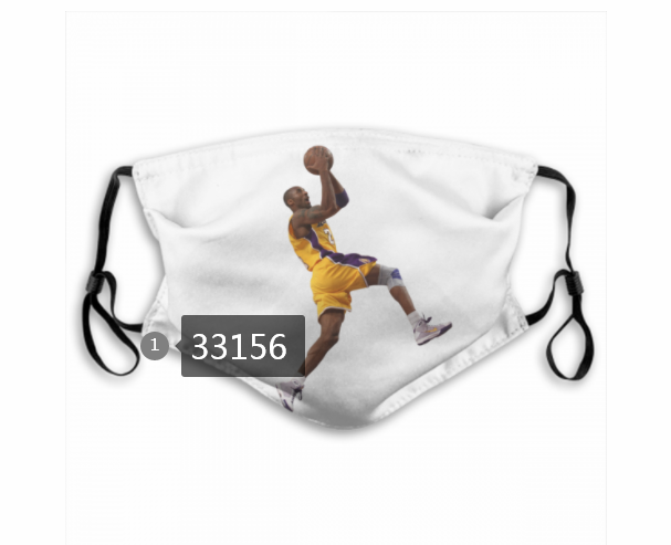 2021 NBA Los Angeles Lakers #24 kobe bryant 33156 Dust mask with filter